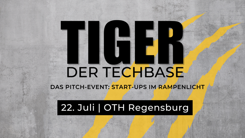 Save the Date: Tiger der TechBase am 22. Juli an der OTH Regensburg