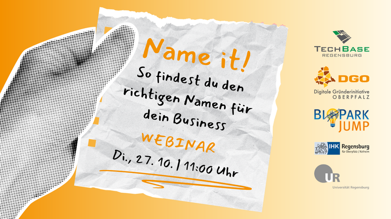 Webinar am 27.10.: Name it! So findest du den richtigen Namen für dein Business