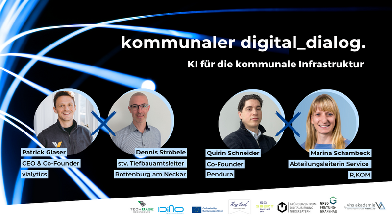 kommunaler digital_dialog mit vialytics, Rottenburg, Pendura und R-KOM