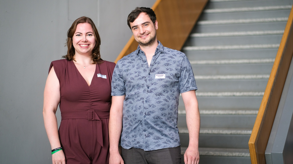 Jacqueline Hey und Christian Seebauer vom Team GSS Audio